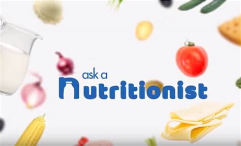 Welcome to Ask a Nutritionist